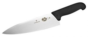 1. Victorinox Fibrox Straight Edge Chef's Knife, 8-Inch