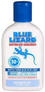 2.Blue Lizard Australian Sunscreen, Sensitive SPF 30