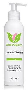 7. Amara Organics Facial Cleanser with 15% Vitamin C